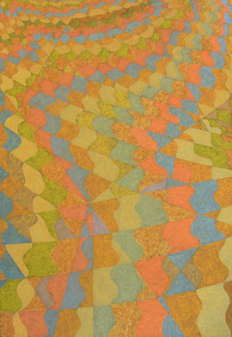 ALDIR MENDES 1996 ACRILICO SOBRE TELA – ALEGORIA DA COR 3 100X150 CM