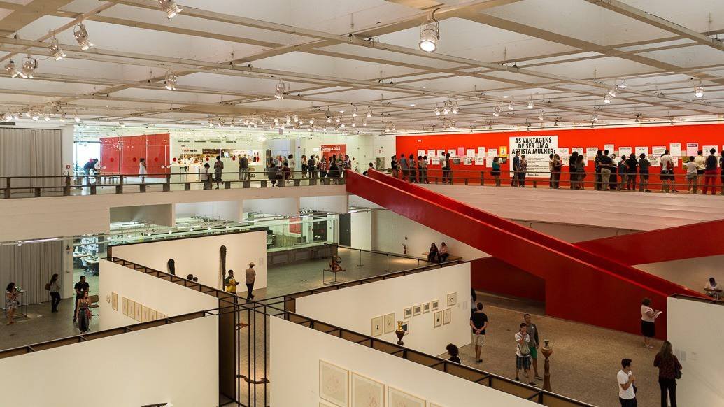 masp museu de arte em sp subsolo