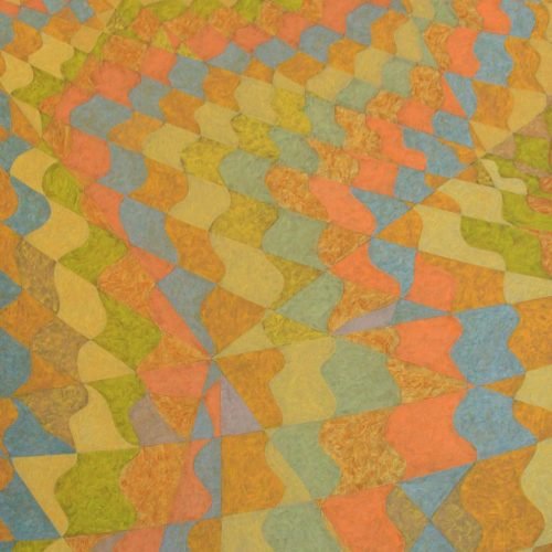 ALDIR MENDES - 1996 - ACRILICO SOBRE TELA – ALEGORIA DA COR 3 - 100X150 CM