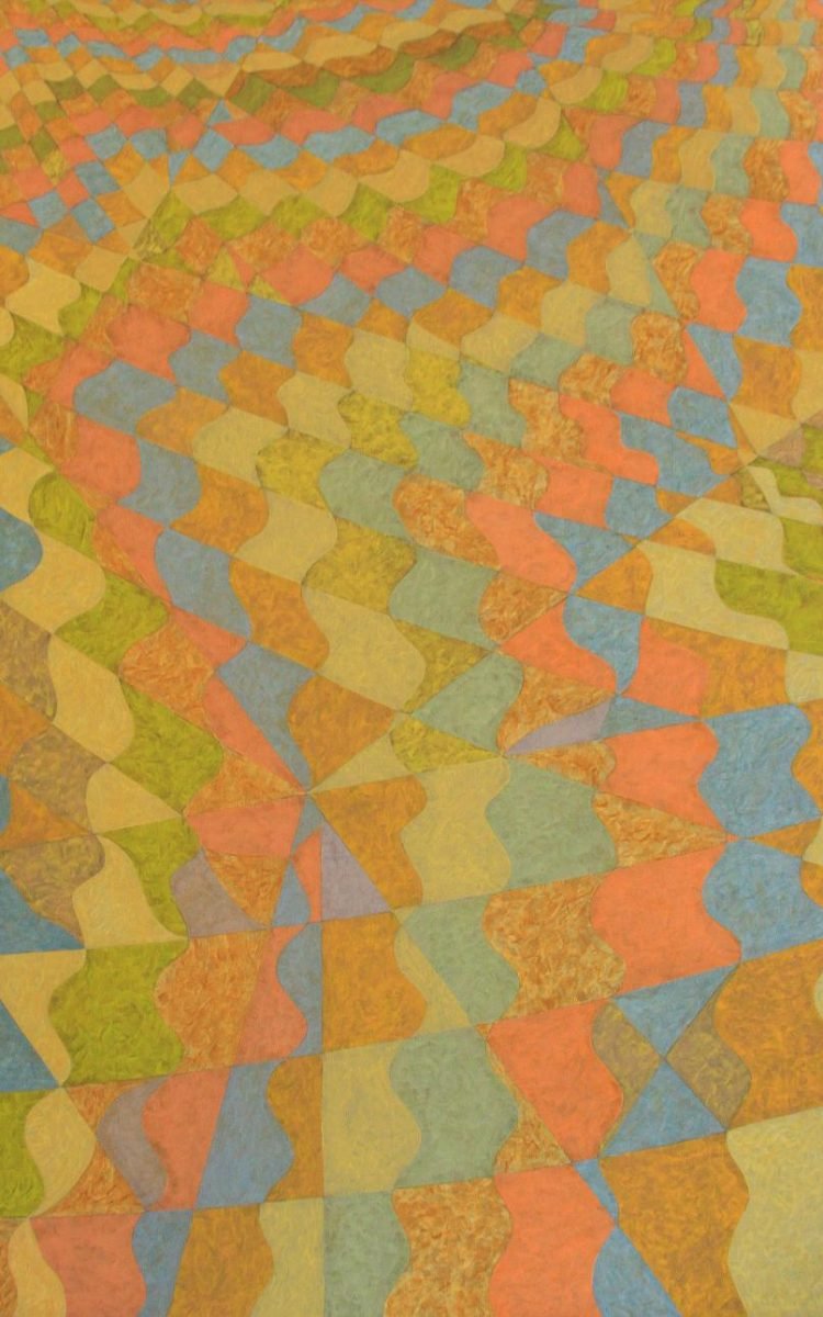 ALDIR MENDES - 1996 - ACRILICO SOBRE TELA – ALEGORIA DA COR 3 - 100X150 CM
