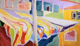 REALI-SERVADEI - 1994 - OLEO SOBRE TELA – BAR E CAFÉ ARCO IRIS - 80 X 120 CMS