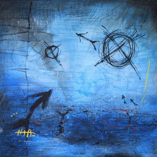 WALDO BRAVO – TÉCNICA MISTA - SIGNOS - 140X140 CM