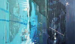 Waldo Bravo – 1992 - tec mista s madeira – 90x90 cm