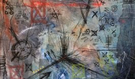 Waldo Bravo – signos – TOC5 – 1992 - tecnica mista stela - 90x90 cm